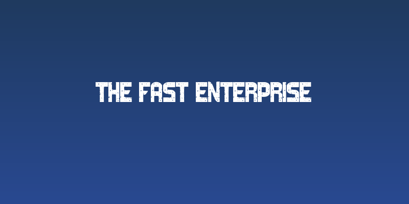 The Fast Enterprise Social Header