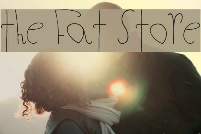 The Fat Store Font examples