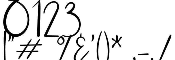 The Feeling Font OTHER CHARS