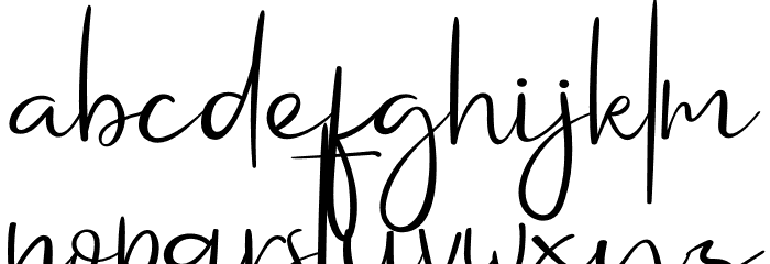 The Feeling Font LOWERCASE