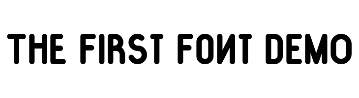 The First Font DEMO  baixar fontes gratis