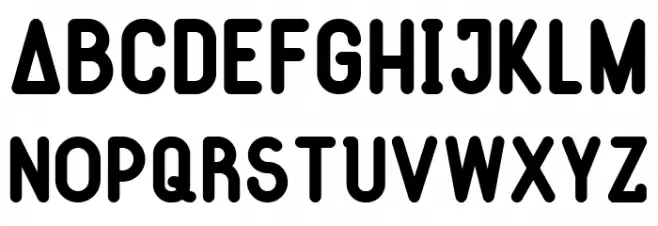 The First Font DEMO 字体 大写