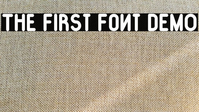 The First Font DEMO Example 1