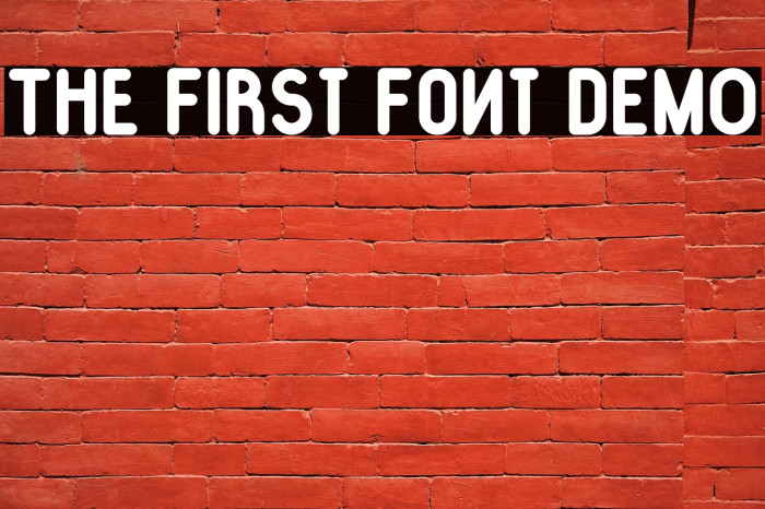 The First Font DEMO Example 2