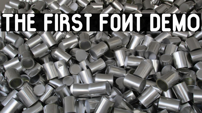 The First Font DEMO Example 3