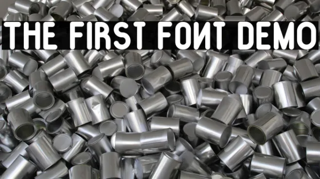 The First Font DEMO Example 3