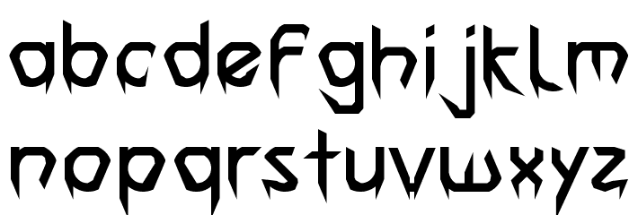 The First II Font LOWERCASE