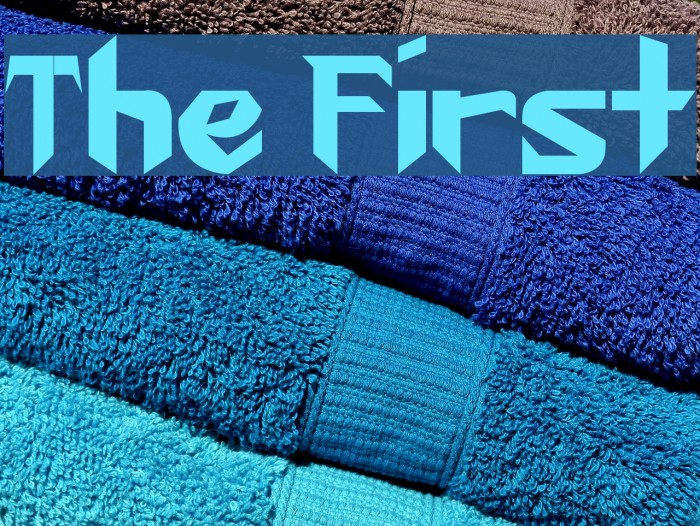 The First Font examples