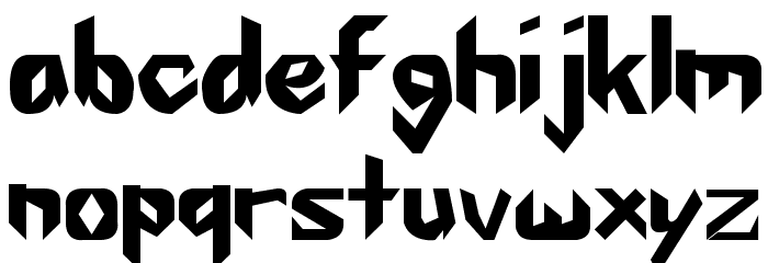 The First Font LOWERCASE