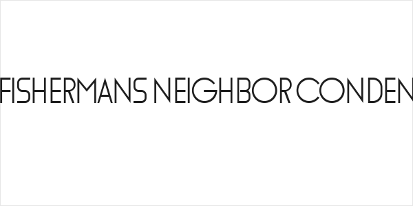 The Fishermans Neighbor Condensed Logo