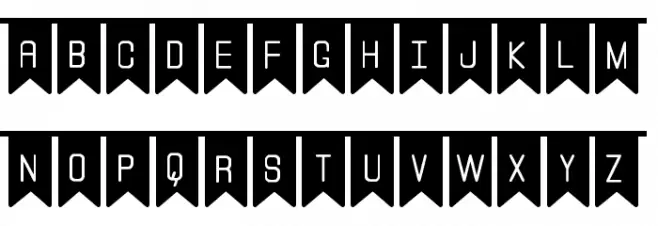 The Flaggy St Schriftart Groß