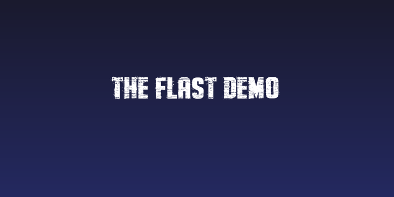 The Flast Demo Social Header