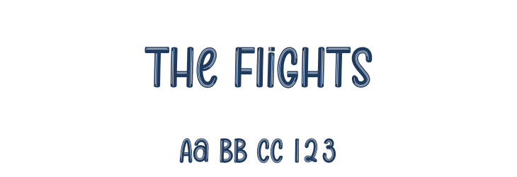 The Flights Font Preview