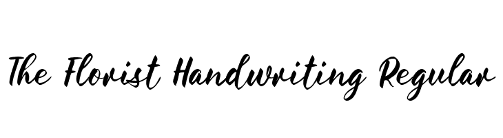 The Florist Handwriting Regular  font caratteri gratis