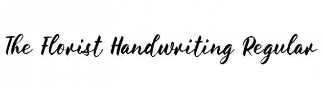 The Florist Handwriting Regular  Frei Schriftart Herunterladen