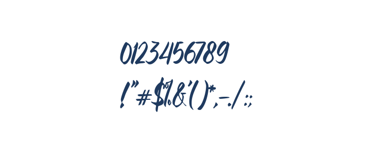 The Florist Handwriting Regular Other Characters