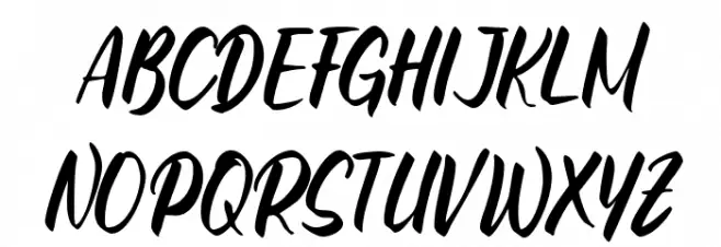 The Florist Handwriting Regular Шрифта ВЕРХНИЙ