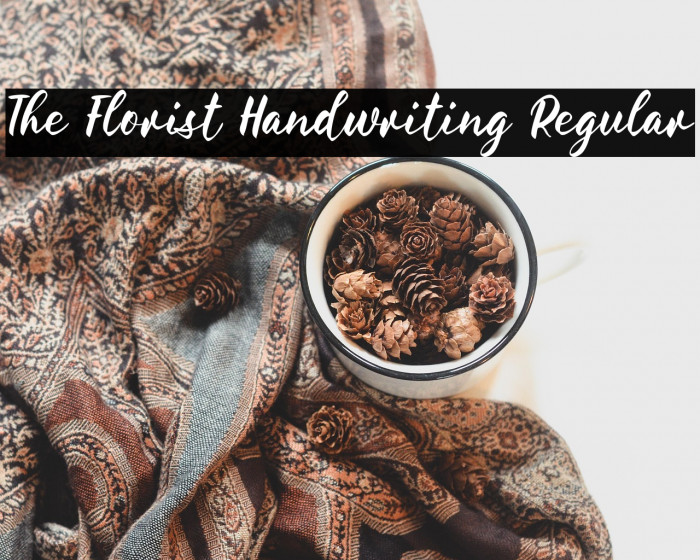 The Florist Handwriting Regular Example 1