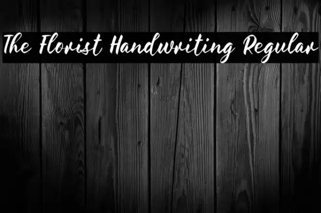The Florist Handwriting Regular Font examples