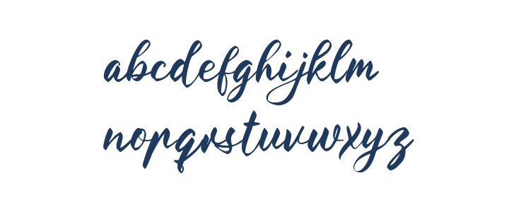 The Florist Handwriting Regular Lowercase