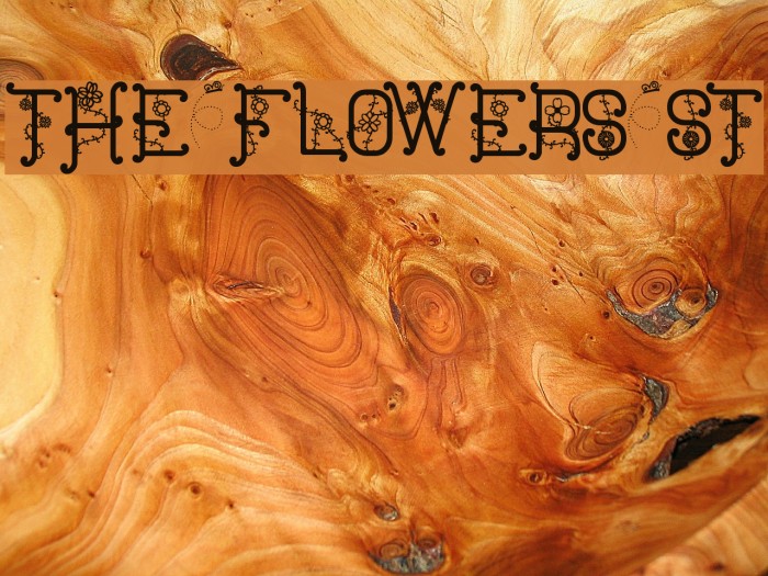 The Flowers St Font examples