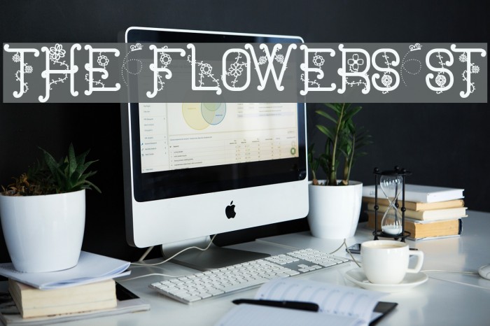 The Flowers St Font examples