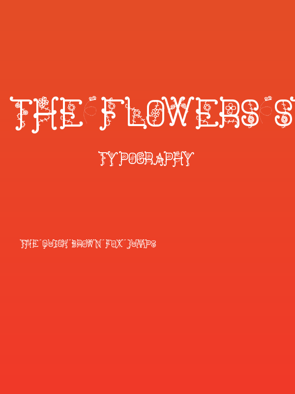 The Flowers St Poster