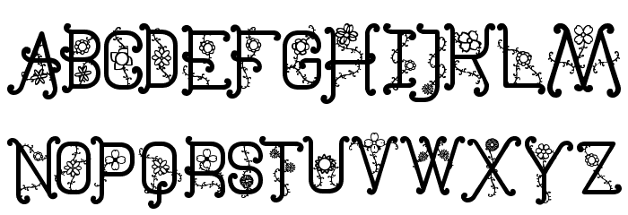 The Flowers St Font LOWERCASE