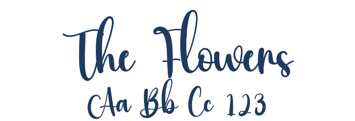 The Flowers Font Preview