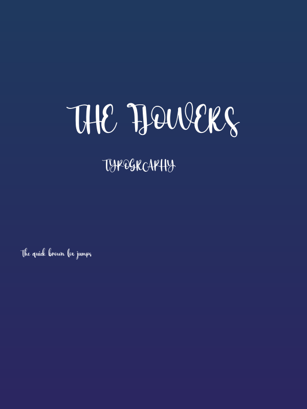 The Flowers Poster