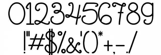 The Flowery Spring Font OTHER CHARS