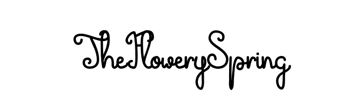The Flowery Spring  नि: शुल्क फ़ॉन्ट्स डाउनलोड