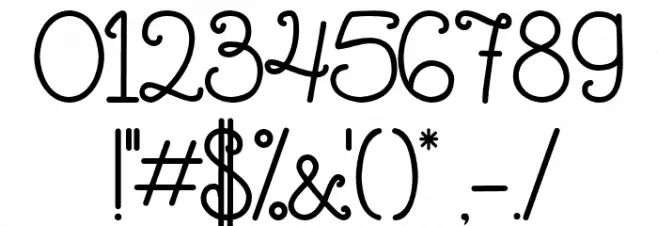 The Flowery Spring Font OTHER CHARS