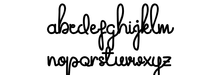 The Flowery Spring Font LOWERCASE