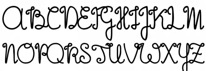 The Flowery Spring Schriftart Groß