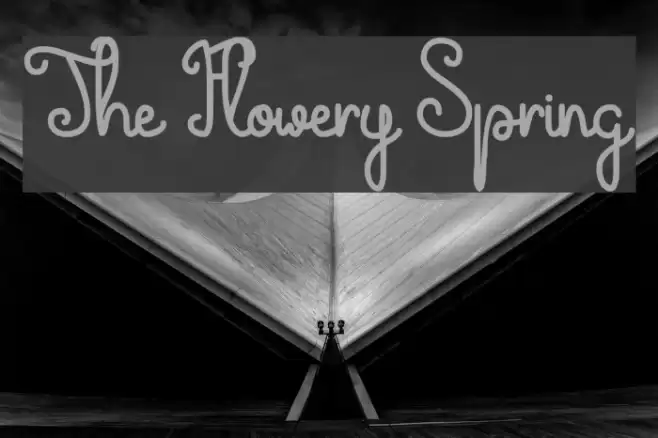 The Flowery Spring Font examples
