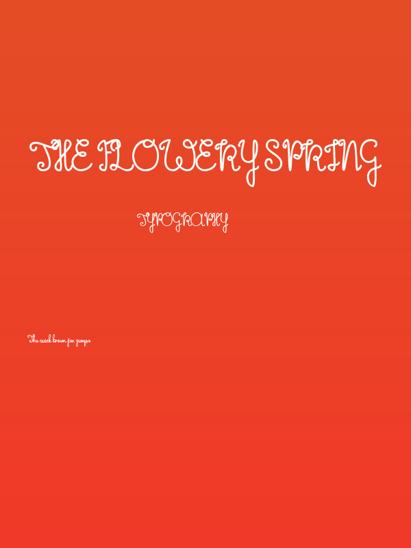 The Flowery Spring Poster