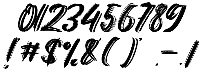 The Flybirds Font OTHER CHARS