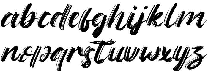 The Flybirds Font LOWERCASE