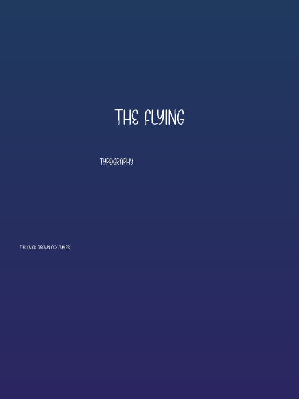 The Flying Poster