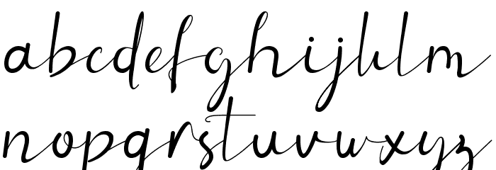 The Folk Font LOWERCASE