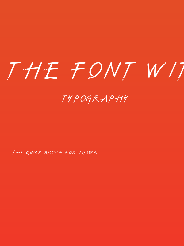 The Font With No Name Poster