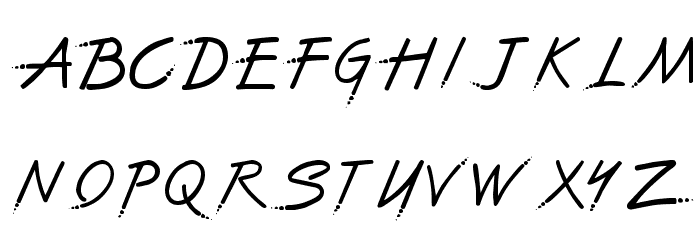 The Font With No Name Font LOWERCASE