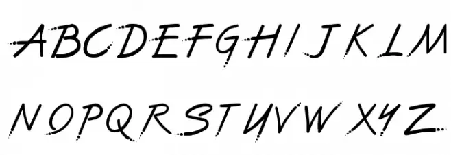 The Font With No Name Caratteri MINUSCOLO