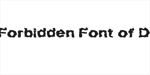 The Forbidden Font of Death Logo