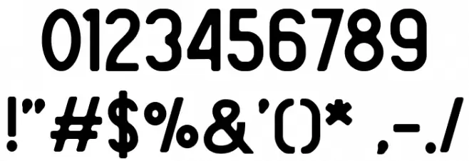 The Foregen Regular Font OTHER CHARS