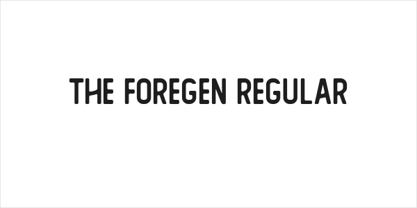 The Foregen Regular Logo