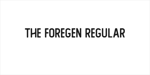 The Foregen Regular Logo