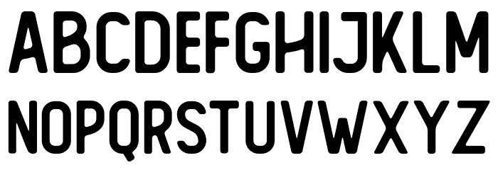 The Foregen Regular Font LOWERCASE