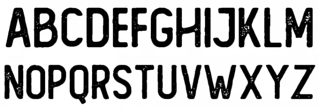 The Foregen Rough One Font Litere mari